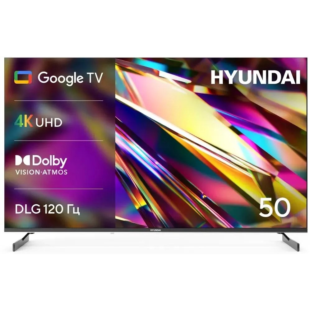Телевизор Hyundai 50" H-LED50BU7011 черный LED 4K UHD 60Hz Smart TV 2GB/16GB