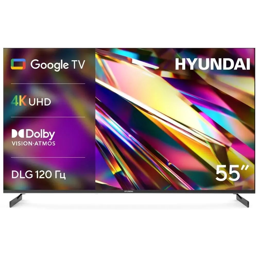 Телевизор Hyundai 55" H-LED55BU7011 черный LED 4K UHD 60Hz Smart TV 2GB/16GB