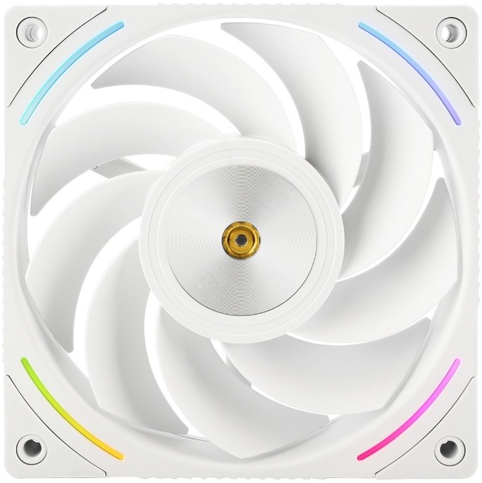 Кулер для корпуса Thermalright TL-K12RW Reverse (120x120x25mm, 4-pin PWM, ARGB, 69CFM, 27dBA, 2150RPM, White)