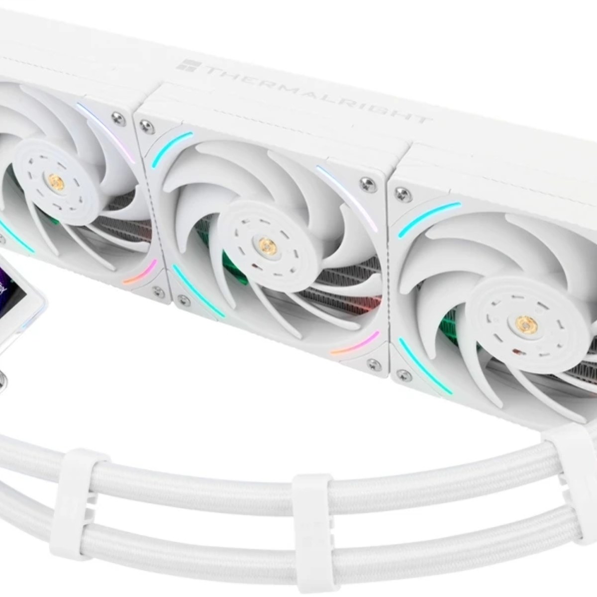 Система жидкостного охлаждения Thermalright Elite Vision 360 (360mm, LED, White, ARGB/Fans: 3x120mm, 69CFM, 27dBA, 2150RPM/Pump height 63mm, Rad thickness 27mm/S: 1700, 1200, 1851, 115X, 2011, 2066, AM5, AM4)