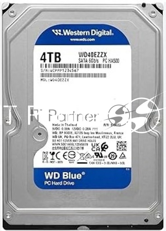 Жесткий диск HDD WD Blue 4Tb 5400rpm SATA 128Mb 3.5"