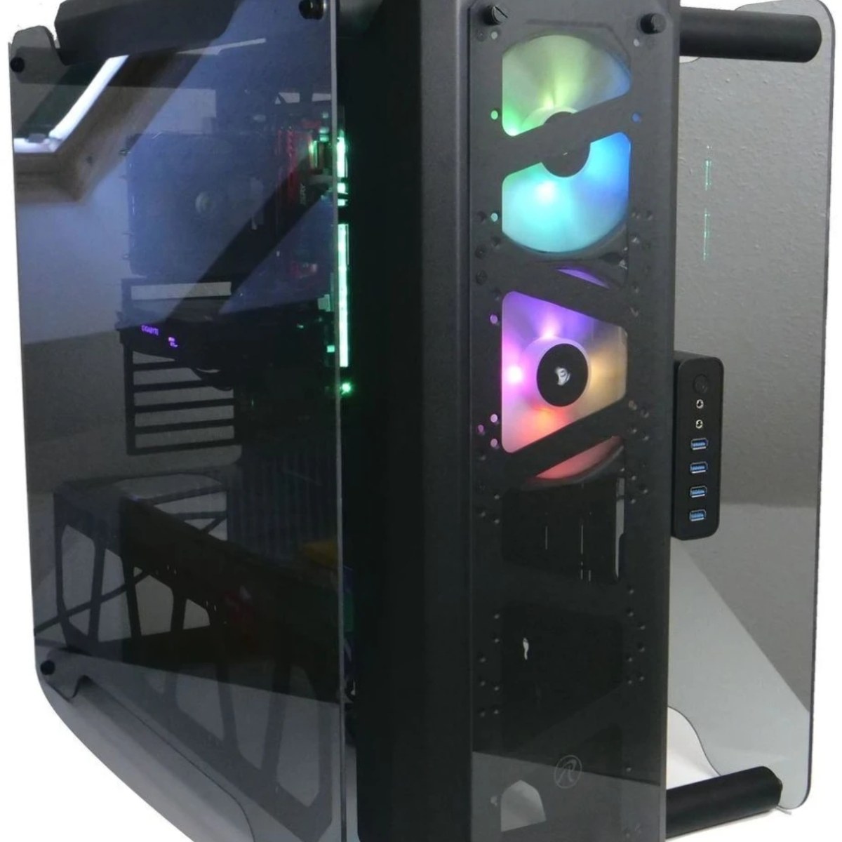 Корпус без блока питания Raijintek ENYO, Full-Tower, TG, no fans, 4xUSB-A 3.0, SSI-EEB, E-ATX, ATX, mATX, mITX Black