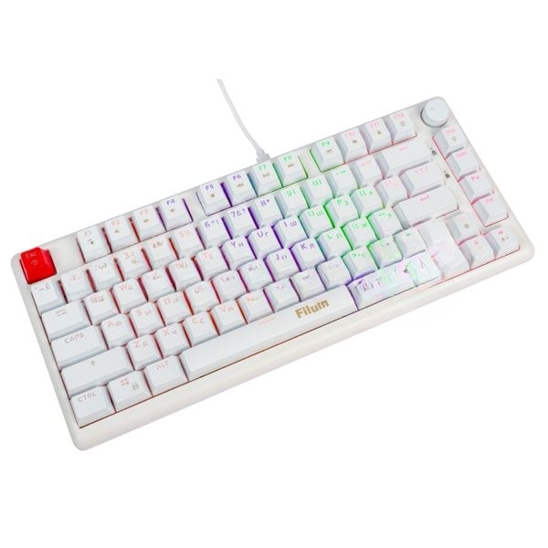 Клавиатура Filum FL-GKBM15 проводная, USB Type-C, белый