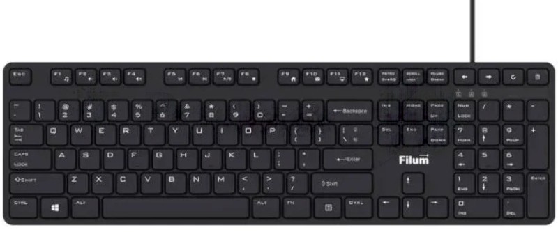 Клавиатура Filum FL-KB15 проводная, USB Type-A, чёрный