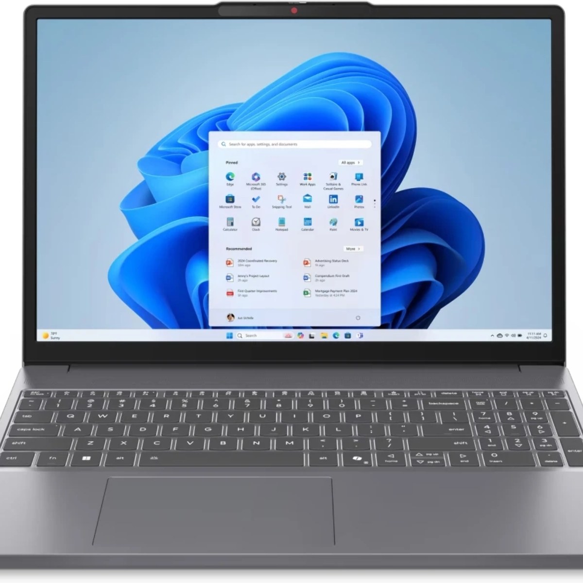 Ноутбук Lenovo IP3 Slim 15IRH10 15.3" WUXGA IPS, Intel Core i5-13420H, 16Gb, 512Gb SSD, no OS, серый (83K100VEIN)*