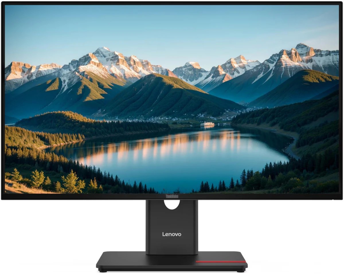 Монитор 27" Lenovo T27Q-40 IPS 2560x1440, 120 Гц, 4 мс, 16:9, 350 кд/м², 2×HDMI 2.1, DP 1.4, USB-C (PD), USB Hub (3×USB 3.2 Gen1), 3.5 Jack, HDR10, черный