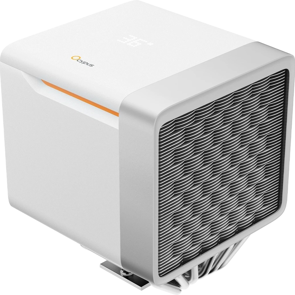 Кулер для процессора Ocypus Delta A62 EX WH Digital, 2x120мм ARGB FAN, Top Display Panel, 6 HEAT PIPES, 4-PIN PWM, 600-1800 RPM, 31DBA, HYDRO BEARING, LGA115X/1200/1700/18XX, AM4/AM5