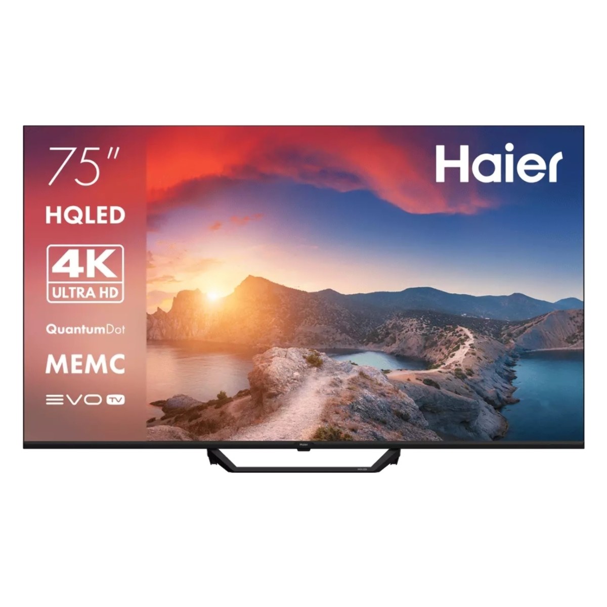 Телевизор Haier 75" S2 Pro DH1WVFD02RU черный QLED 4K UHD 60Hz Smart TV 2GB/16GB