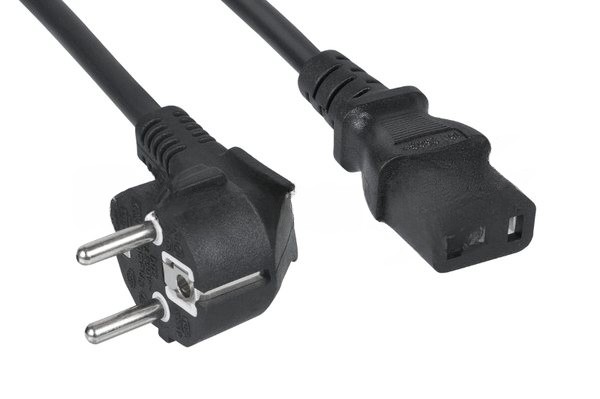 Кабель питания Cabeus PC-186-VDE-1.0-1.8M (Schuko+C13) (3x1.0), 1.8 м