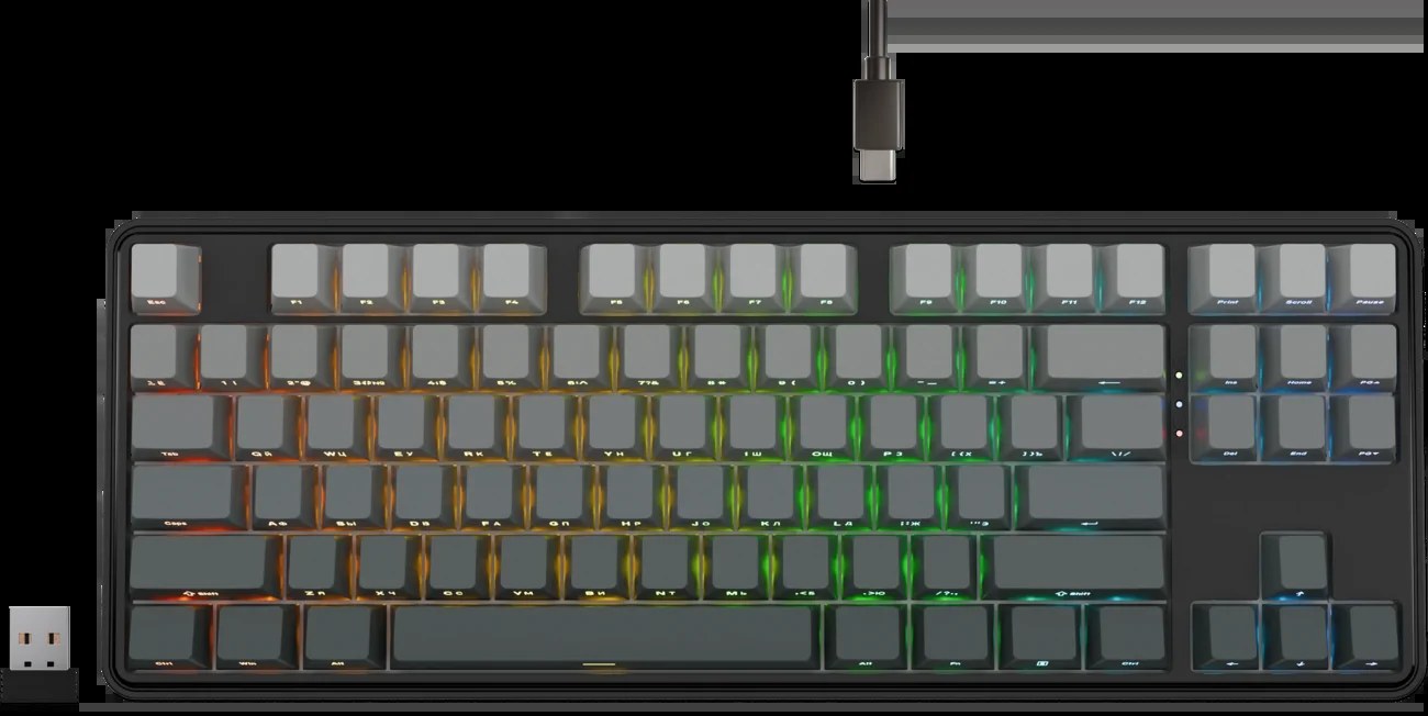 Клавиатура Redragon Star Blade Pro гибридная, USB Type-A, Bluetooth, радиоканал, чёрный