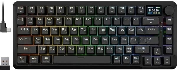 Клавиатура беспроводная Defender Redragon Flekact Pro black (USB/BT, 81 клавиша)