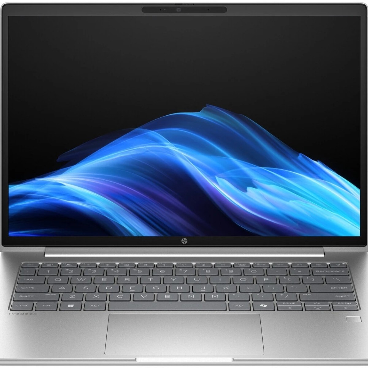 Ноутбук HP Probook 4G1i 14 14"(1920x1200)/Intel Core Ultra 5 225U(1.5Ghz)/16384Mb/512PCISSDGb/noDVD/Int:Intel® Graphics/Cam/BT/WiFi/48WHr/war 1y/1.4kg/Silver/DOS + EN Kbd 3 pin