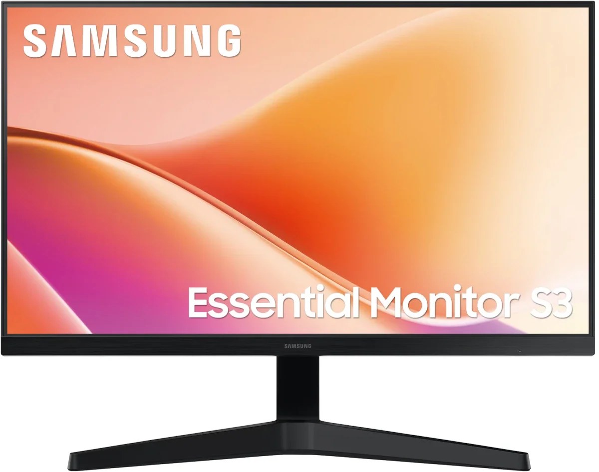 Монитор 24" Samsung Essential S3 S24F330EAIXCI VA FHD, 100 Гц, 5 мс (GtG), 16:9, 250 кд/м², HDMI 1.4, VGA, черный