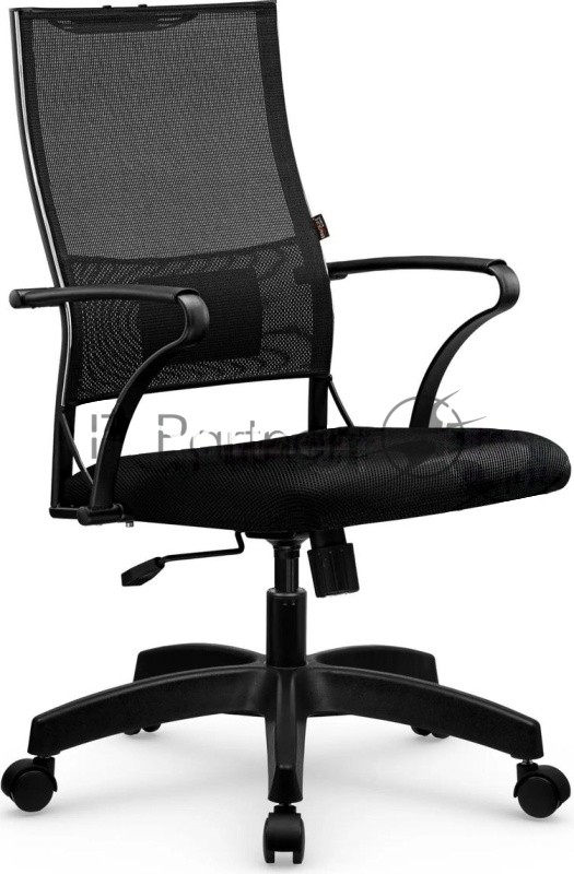 Кресло Metta Sit Air-180 B2-290K (M09.B02.G15.W01) Z509397575 на колесиках, сетка, 1шт. в комплекте черный/черный