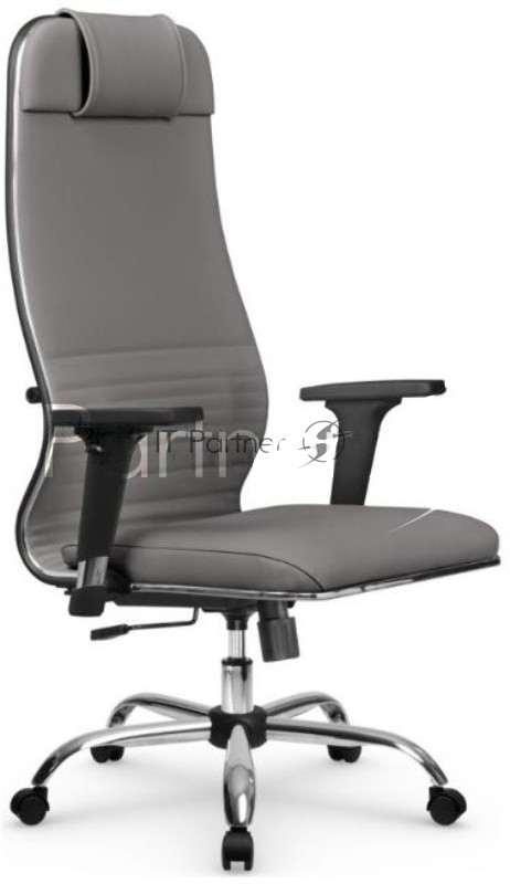 Кресло офисное Metta L 1m 38K2 z312516098 кожа MPES серый