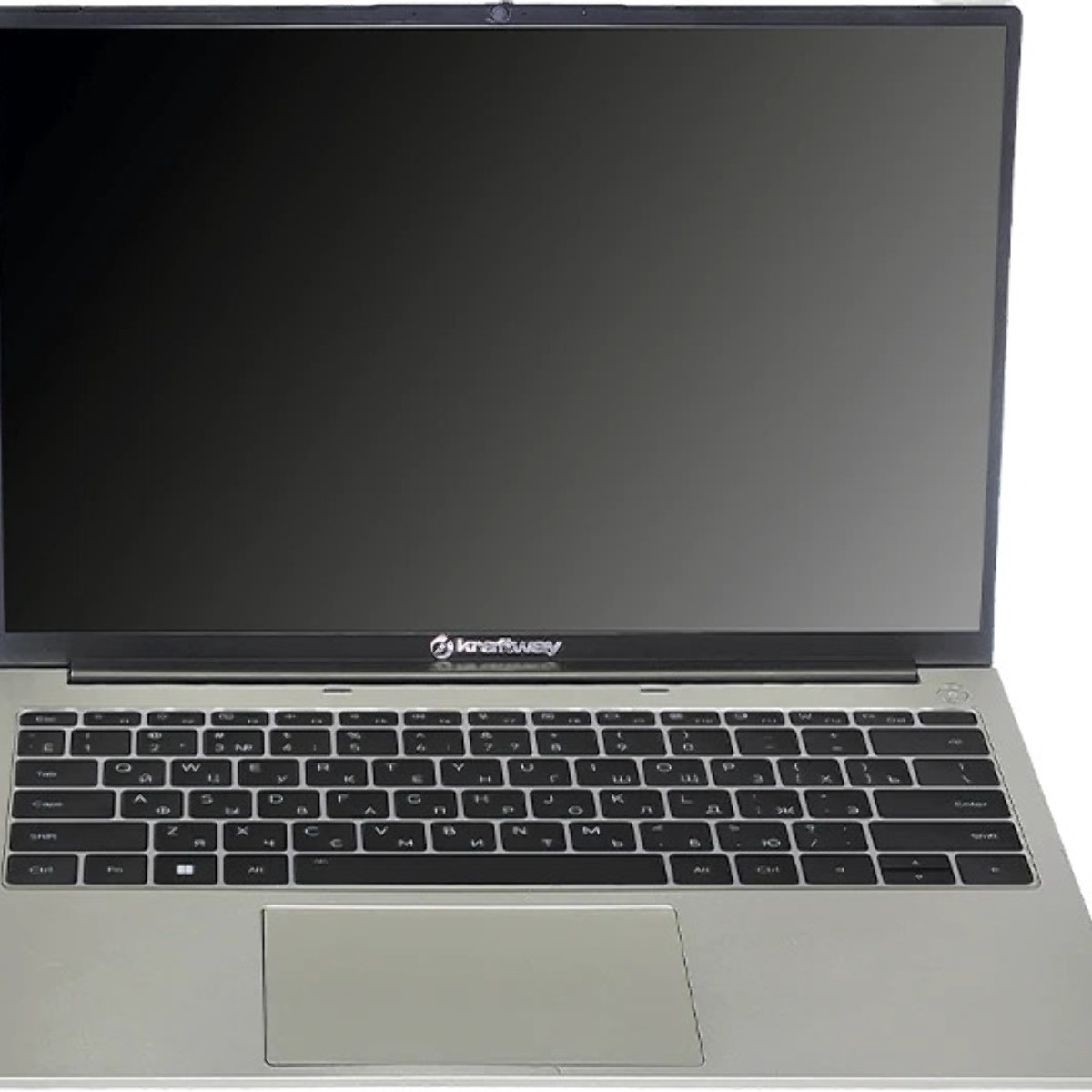 Ноутбук Kraftway KraftBook 14" OLED (1920x1200) IPS 400cd,Core i5-1235U,8Gb DDR4-3200,256Gb SSD(2),Wi-Fi 6+BT,Metal case,web,2хUSB,2xUSB-C,HDMI,RJ45,1.45kg,Grey,noOS, 1г МИНПРОМТОРГ (МПТ)