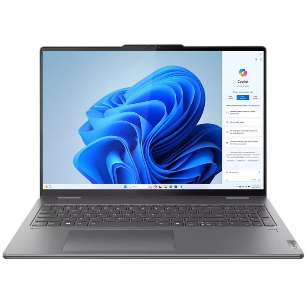 Ноутбук Lenovo Yoga 7 2-in-1 16IML9/16"/IPS/Intel Core Ultra 7 155U/16384Mb/1024Gb SSD/Intel Graphics/Windows 11 Home/серый/1.99kg