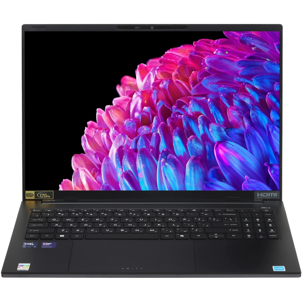 Ноутбук Acer Swift Go 16 SFG16-74-568D Intel Core Ultra 5 226V/16Gb/SSD1Tb/16"/OLED/WUXGA+/2048x1280/120Hz/NoOS/Black/1.52kg (NX.JNMCD.001)
