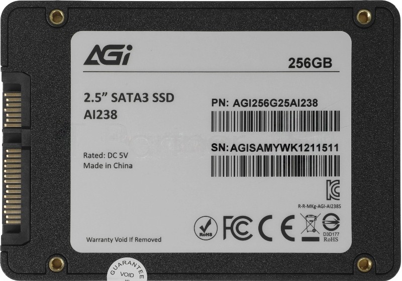 Накопитель SSD AGi SATA-III 256GB AGI256G25AI238 AI238 2.5"