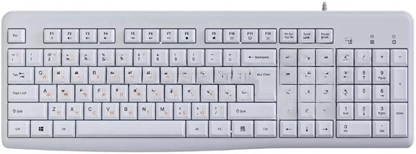 Клавиатура Acer OKW500 проводная, USB Type-A, белый