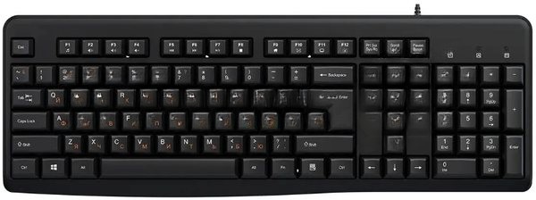 Клавиатура Acer OKW500 проводная, USB Type-A, черный