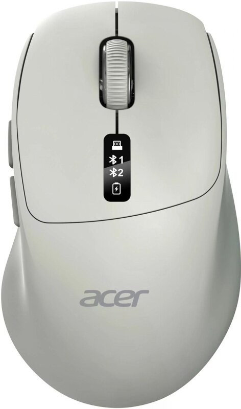 Мышь Acer OMR503 светло-серый оптическая 3200dpi silent беспров. BT/Radio USB 4but (ZL.MCE11.01C)