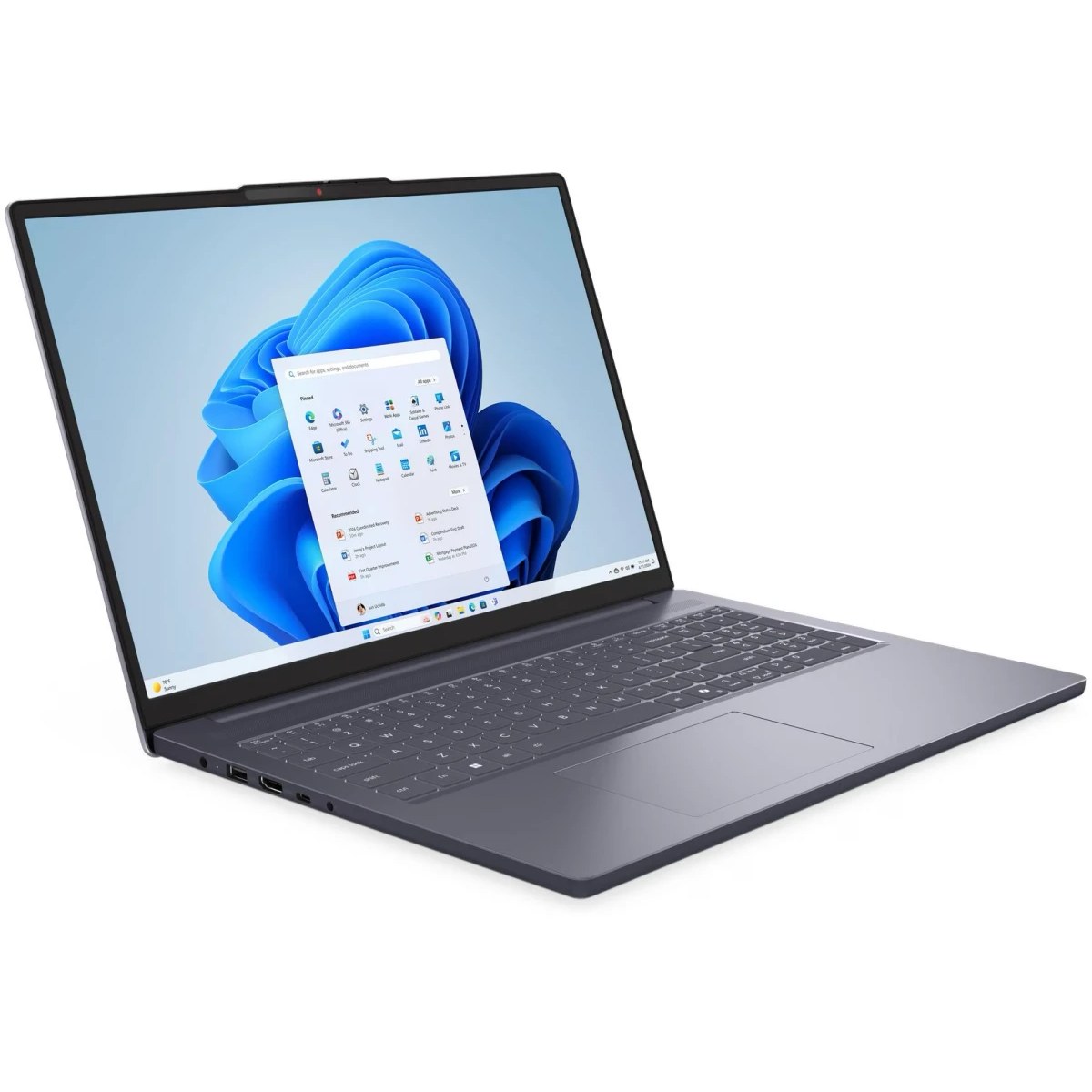 Ноутбук Lenovo IdeaPad Slim 3 16IRH10R/Intel Core 7 240H/16"/16GB/1024GB SSD/Intel Graphics/Windows 11 Pro/серый/1.73kg