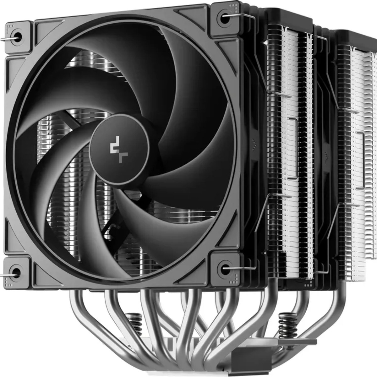 Кулер для процессора DEEPCOOL AG620 G2 LGA1954/1851/1700/AM5/AM4 (9шт/кор, TDP 270W, PWM, DUAL Black Fan 120mm, 6 тепл. трубок, черный) RET