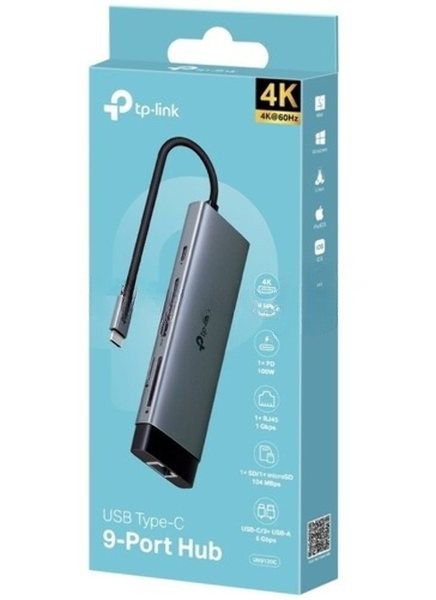 Концентратор USB Type-C 9 в 1 TP-Link UH9120C
