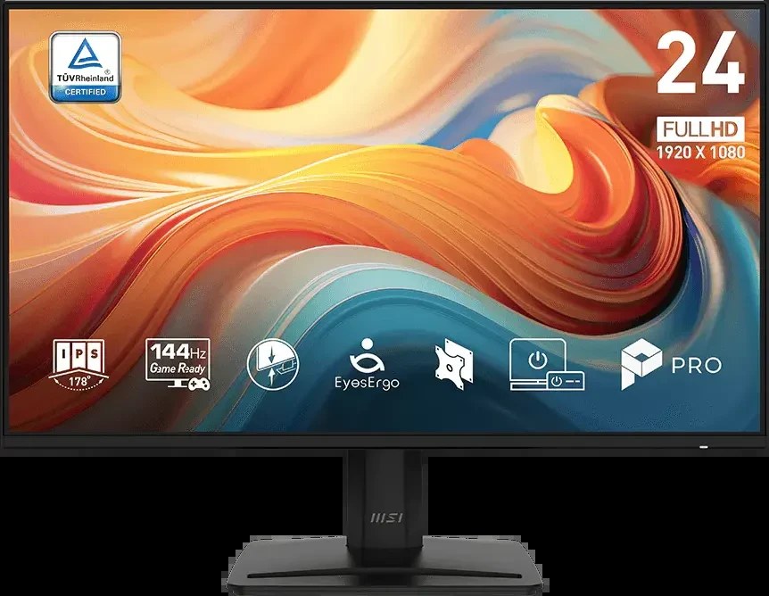 Монитор 23.8" MSI Pro MP242 E14A IPS 1920x1080 144Hz 1500:1 300cd 178гр/178гр HDMI M/M VGA DP FHD 3.1кг