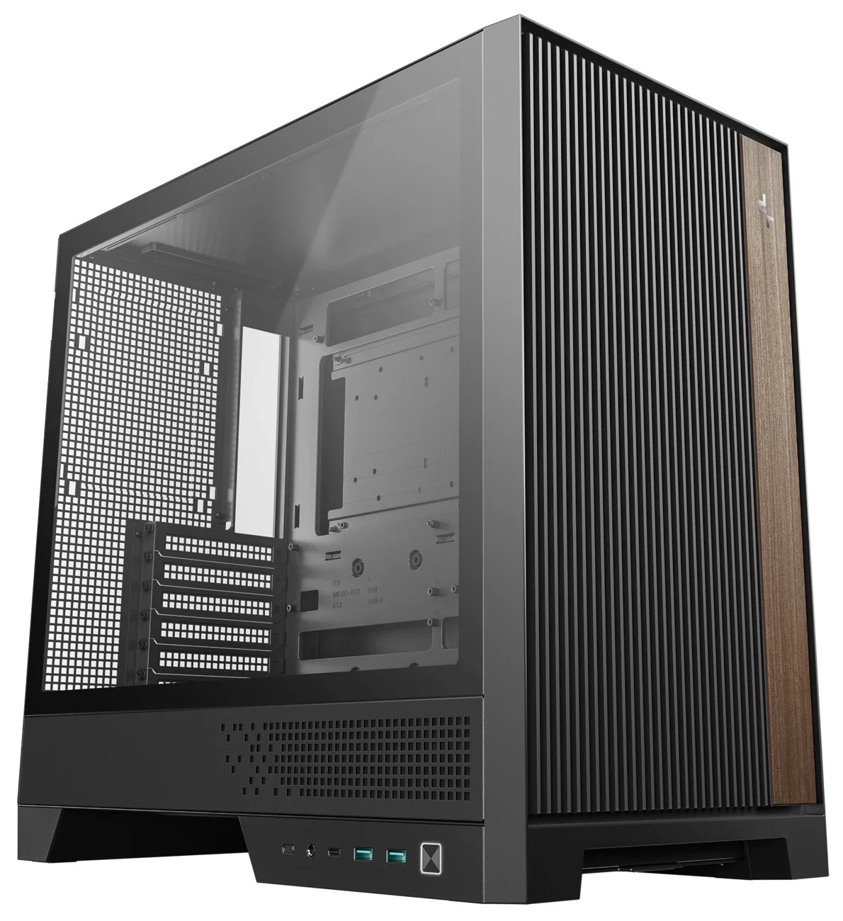 Корпус DeepCool CL600, Midi-Tower, чёрный, 2 x 120 мм