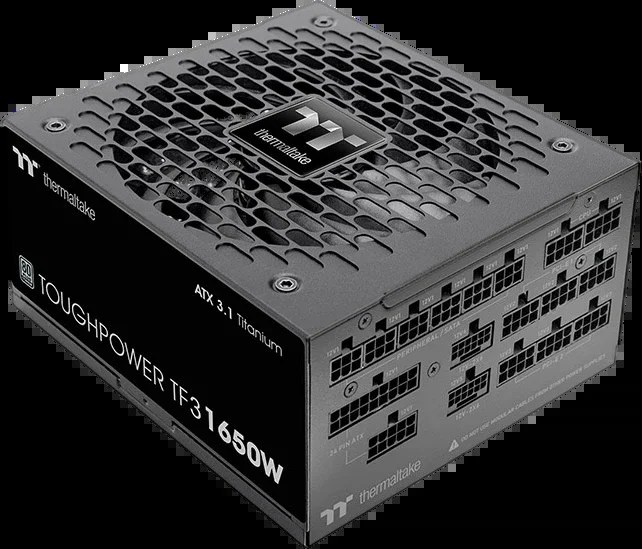 Блок питания Thermaltake Toughpower GF3 1650W Gen.5,, 1650Вт, 80+ Titanium, 140мм, модульный, черный