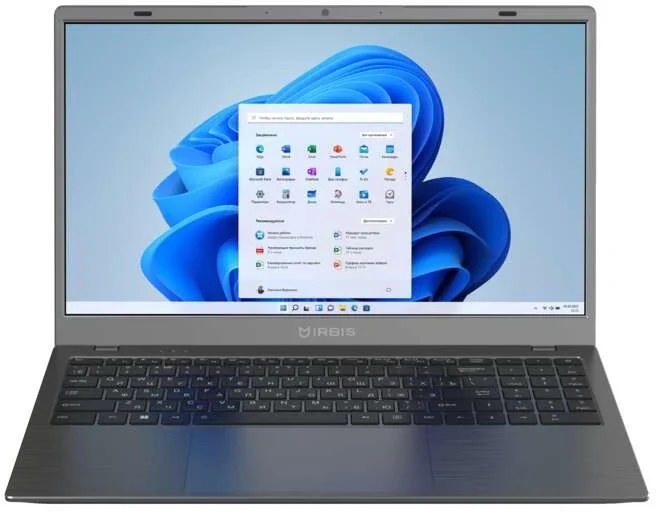 Ноутбук IRBIS GroovyBook 15NBP2001_G2/15.6"/IPS/Intel Core i5 1250P/16Gb/512Gb SSD/Intel Iris Xe graphics/Windows 11 Pro/серый/1.63kg