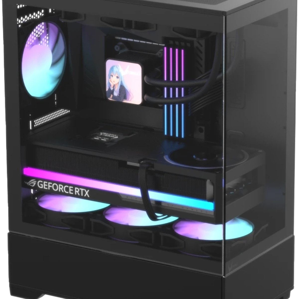 Корпус Formula Crystal Z1 V2 Black, Midi-Tower, чёрный