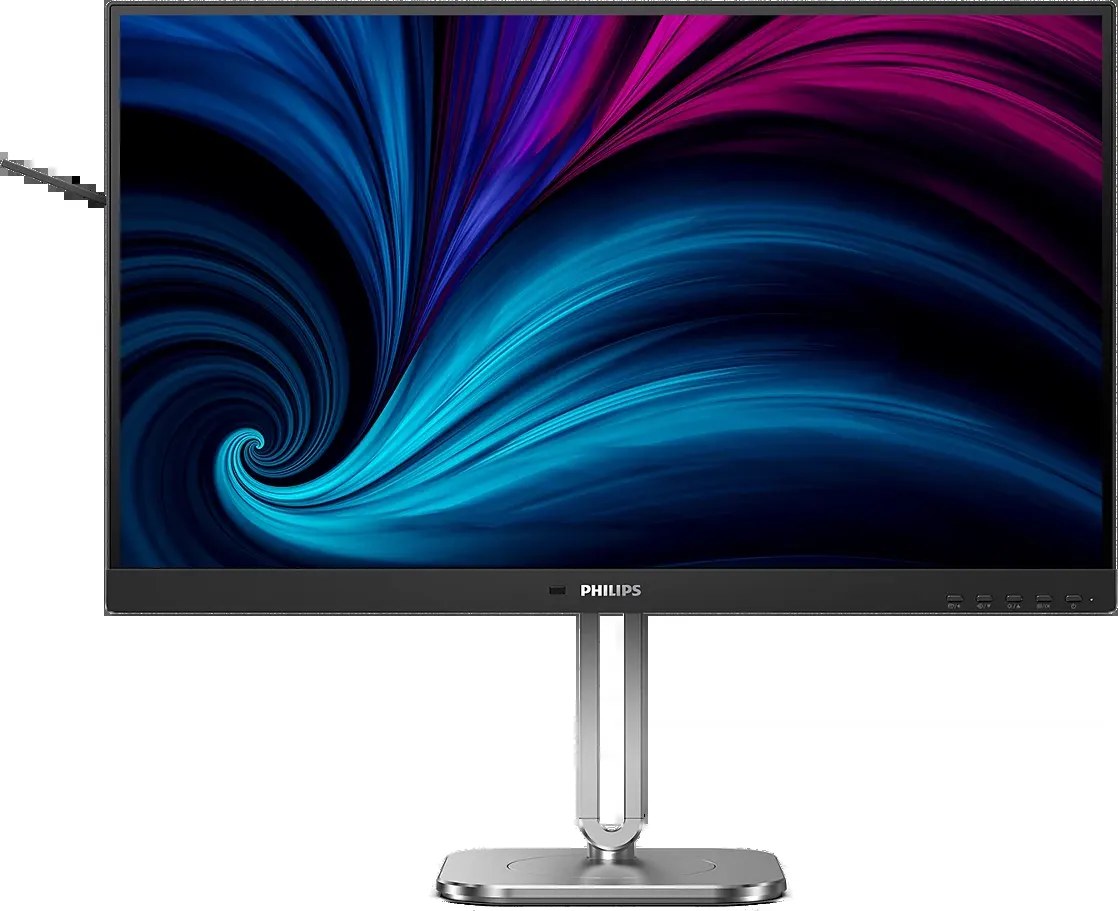 Монитор 27" Philips 27B2N4500 2560x1440, WLED, 16:9, IPS, 350cd, 4ms, 1500:1, 50M:1, 178/178, 2*HDMI, DP, USB Hub: 3*USB3.2, USB-C(15W) Speakers, 120Hz, Tilt, HAS, Swivel, Pivot, Internal, VESA, Black, 3y