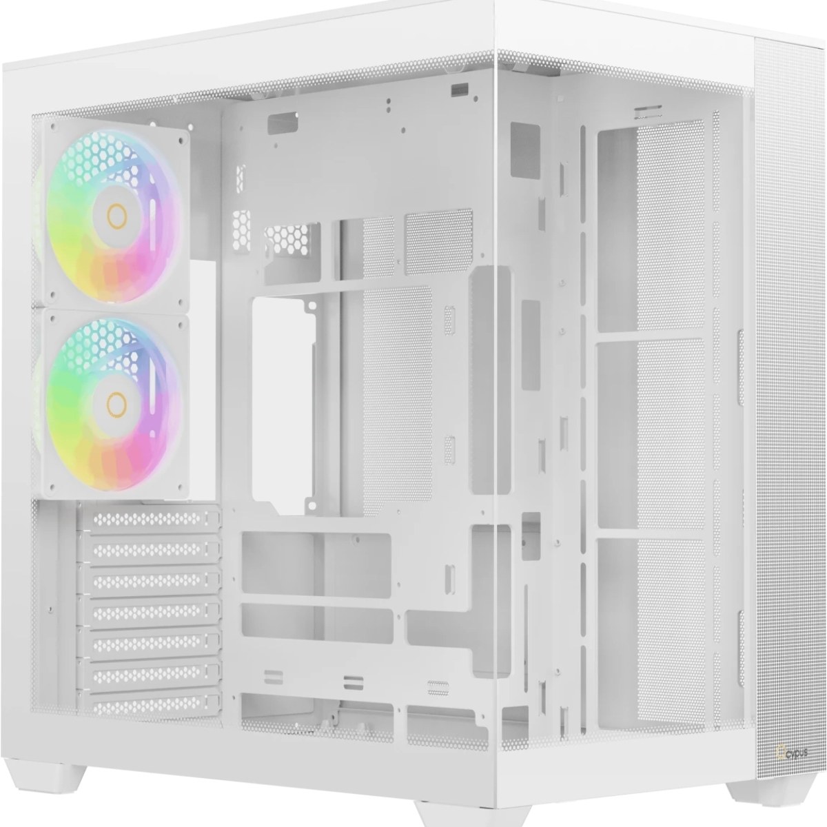 Корпус Ocypus Delta C74 ARGB White, Midi-Tower, белый, 2 x 120 мм