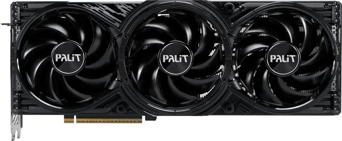 Видеокарта Palit GeForce RTX 5080 GamingPro OC V1, 16 GB GDDR7, 256 bit, 3xDisplayPort, HDMI, GPU 2295 MHz