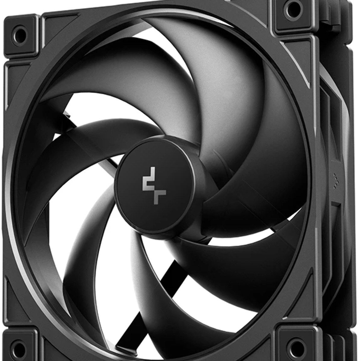 Вентилятор для корпуса Deepcool FD12 V2 120х120x25 черный 4-pin 35.6дБ (R-FD12V2-BKNPN1-G) Ret