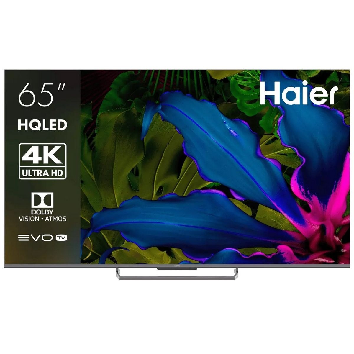 Телевизор Haier 65" DH1VWQD06RU серый QLED 4K UHD 144Hz Smart TV Android 3GB/32GB