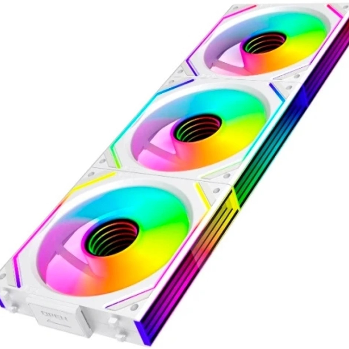 Вентилятор для корпуса Eurocase EU-FN120ARGB_8+16 KIT WH C120SE White / Fan KIT 3 IN 1,3*120 ARGB fans 4pin PWM+AURA 5V3pin female and male connector