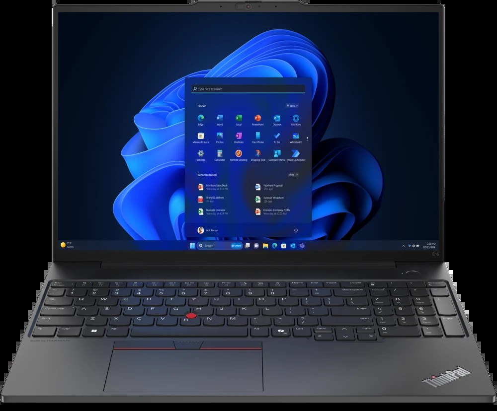 Ноутбук Lenovo ThinkPad E16 G2 Core Ultra 5 125U 32Gb SSD512Gb Intel Graphics 16" IPS WUXGA (1920x1200) без ОС black WiFi BT Cam (21MAS04600_32G)