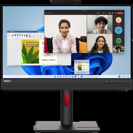 Монитор Lenovo 23,8" TIO 24 G5, 16:9, IPS, FHD, 4ms, 250cd, 60Hz, HDMI, DP, USB, CAM, SPK, HAS