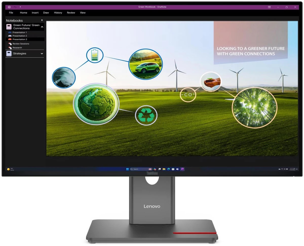 Монитор Lenovo ThinkVision P27Q-40 27" 16:9 QHD (2560x1440) IPS, 120Hz, 350N, 1xHDMI 2.1 TMDS, 1xDP 1.4, 1xDP 1.4 Out, 3xUSB-A (USB 5Gbps), 1xUSB-C (USB 5Gbps, PD 15W), 1xUSB-B (USB 5Gbps), LTPS, 1Y