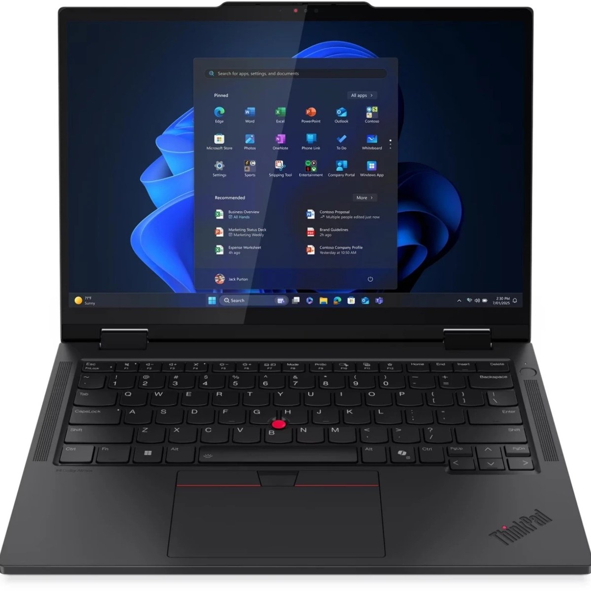Ноутбук ThinkPad T14s 2-in-1/14"/IPS/Intel Ultra 7 255U/16GB/1TB SSD/Intel Graphics/Windows 11 Pro/черный1.4kg