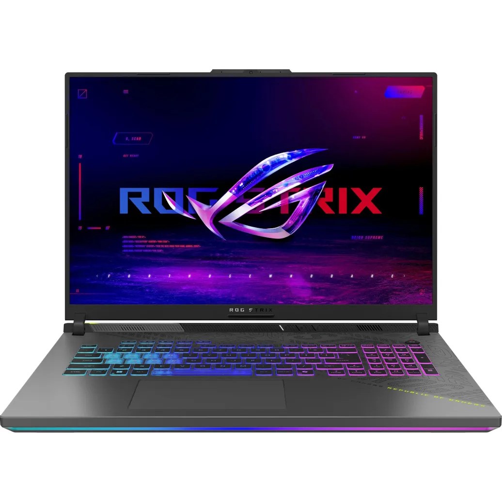 Ноутбук ASUS ROG Strix G18 G814PM-S8074/18"/IPS/AMD Ryzen 9 8940HX/16GB/1024GB SSD/NVIDIA GeForce RTX 5060 8GB/Без ОС/серый/3kg