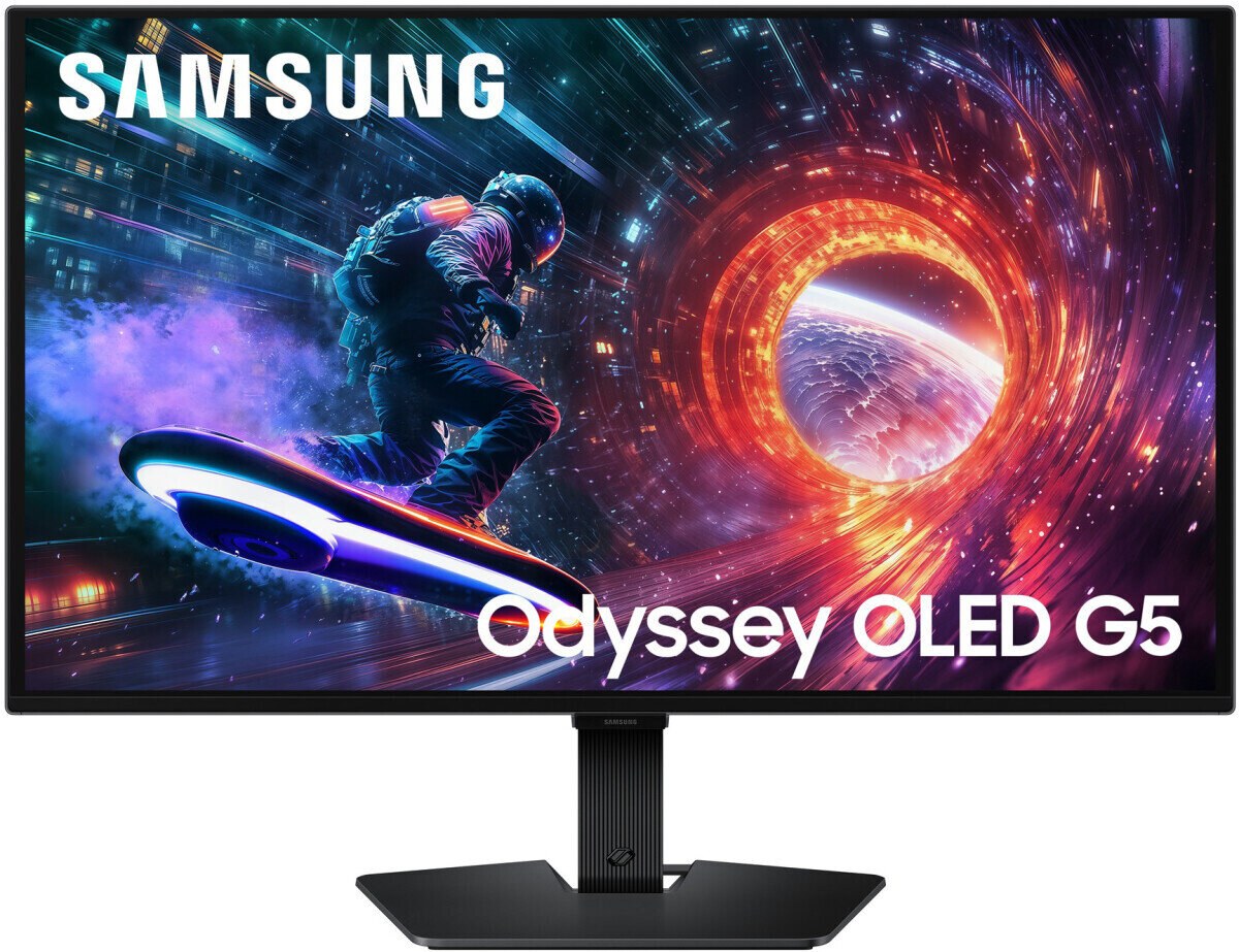 Монитор 27" Samsung Odyssey G5 G50SF QD-OLED 2560x1440, 180 Гц, 0.03 мс, 16:9, 200 кд/м², HDMI, DisplayPort, HDR, Flicker Free, Low Blue Light, черный
