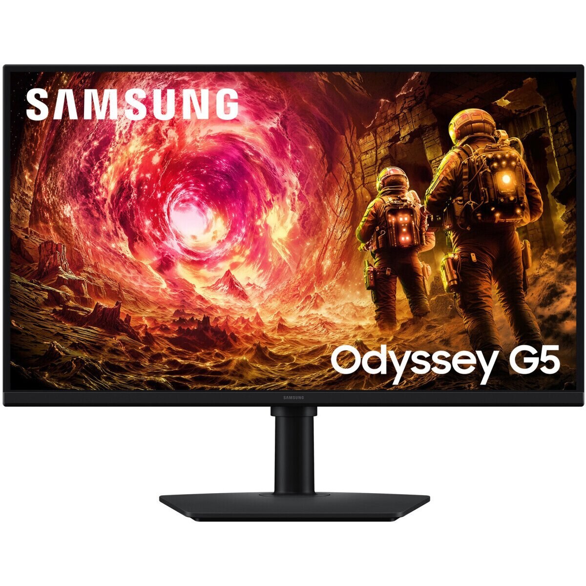 Монитор 27" Samsung Odyssey G5 LS27FG502EIXCI черный IPS LED 16:9 HDMI матовая HAS Piv 1000:1 300cd 178гр/178гр 2560x1440 180Hz G-Sync FreeSync DP QHD 4.1кг