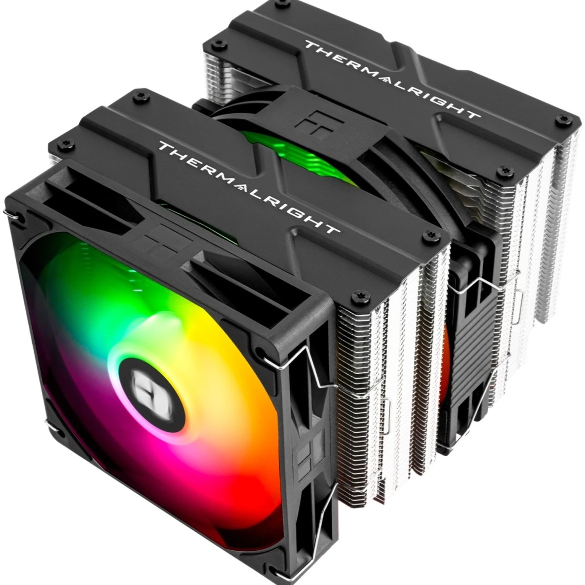 Устройство охлаждения (кулер) Thermalright Peerless Assassin 140 SE ARGB Soc-AM5/AM4/1200/1700/1851 черный 4-pin 19-25.6dB Al+Cu 1000gr Ret (PA140-SE-ARGB)