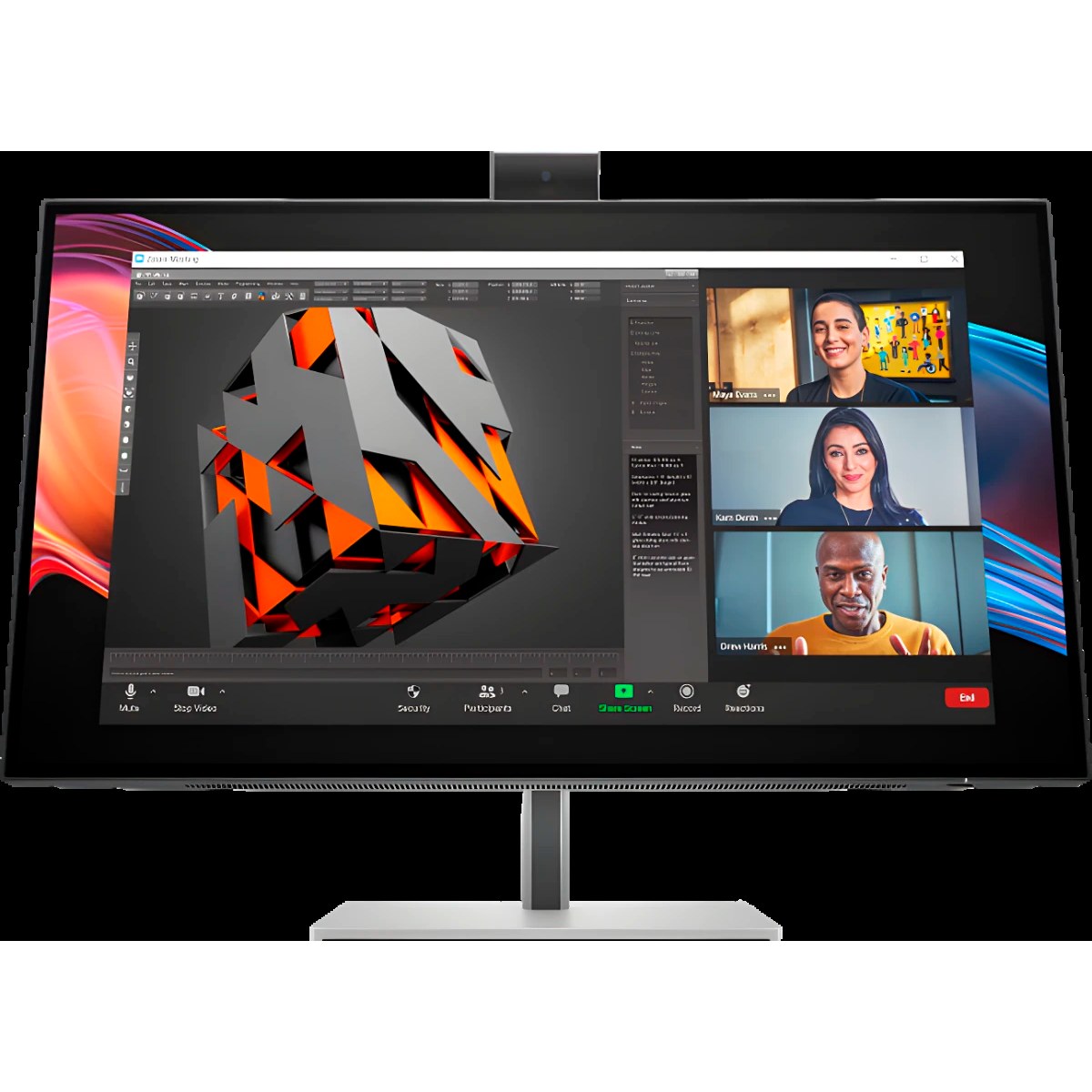 Монитор HP 27" Series 7 Pro 727pm черный IPS LED 5ms 16:9 HDMI M/M матовая HAS Piv 2000:1 400cd 178гр/178гр 3840x2160 DP 4K USB 7кг