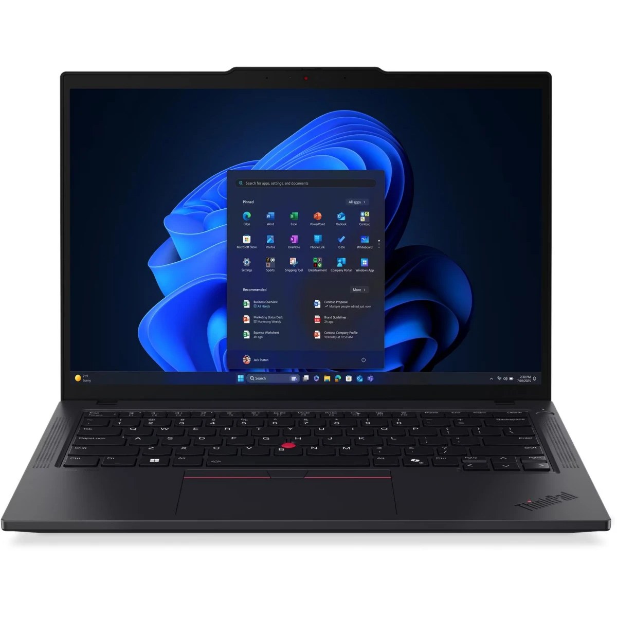 Ноутбук Lenovo ThinkPad T14 G6 Core Ultra 7 258V 32Gb SSD512Gb Intel Arc 140V 14" IPS WUXGA (1920x1200) Windows 11 Pro black WiFi BT Cam (21QG0059GP)